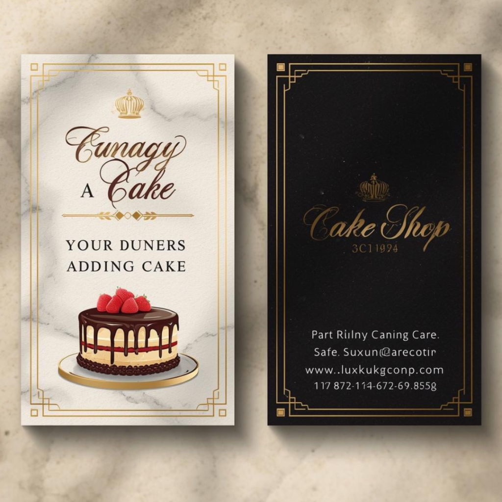 Cake Shop Visiting Card