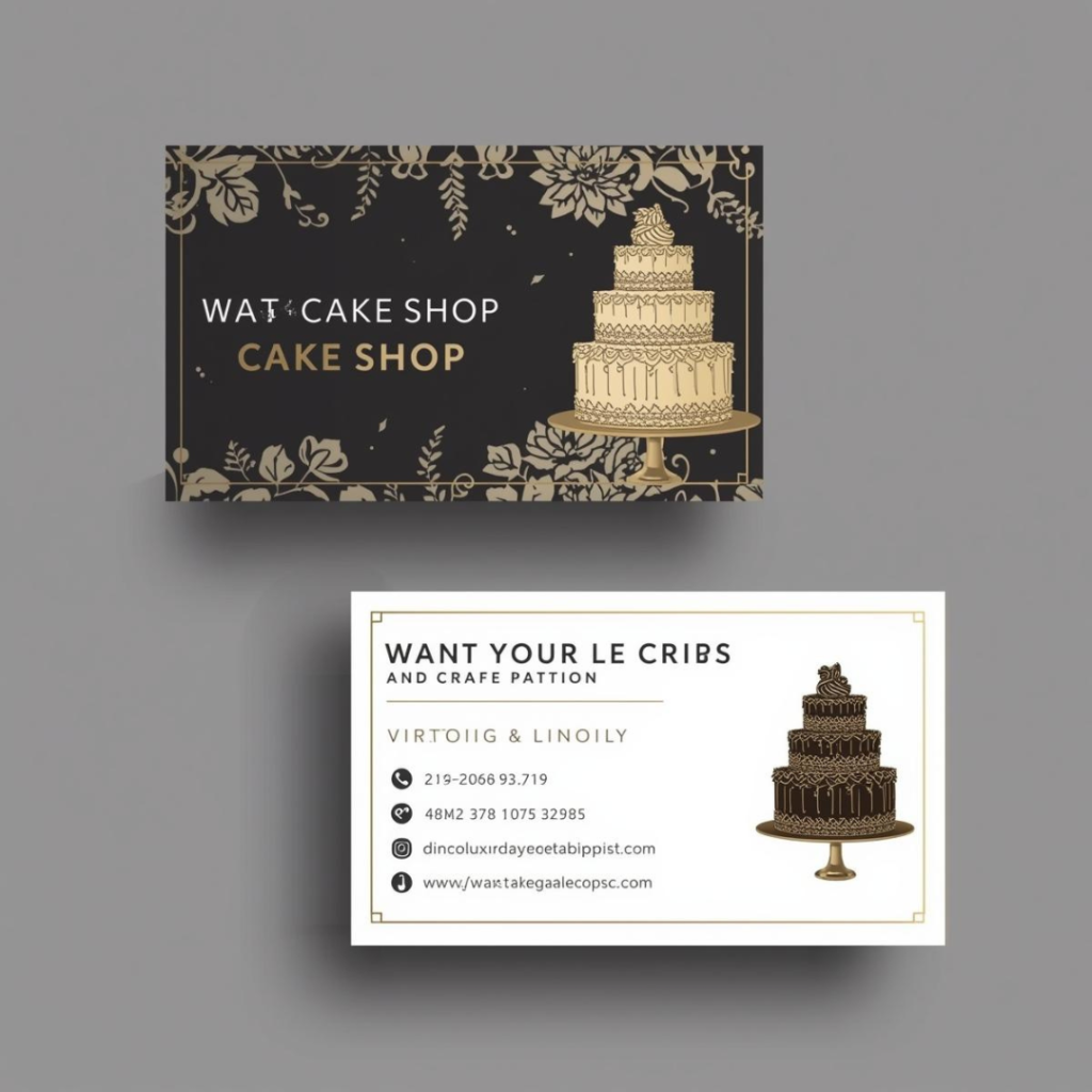 Cake Shop Visiting Card