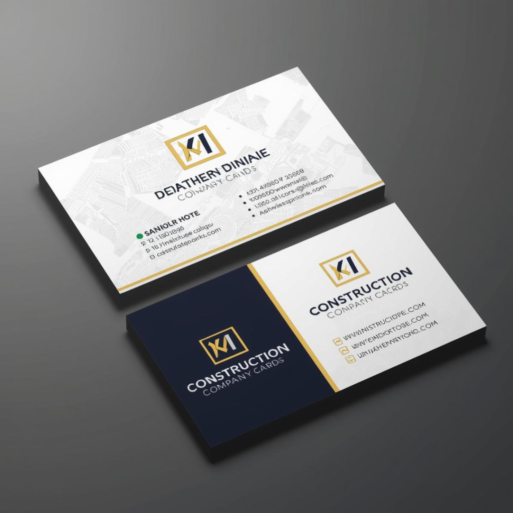 Construction Company Visiting Card