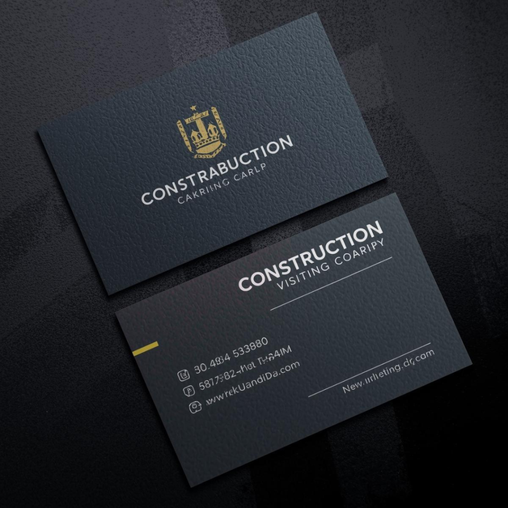 Construction Company Visiting Card