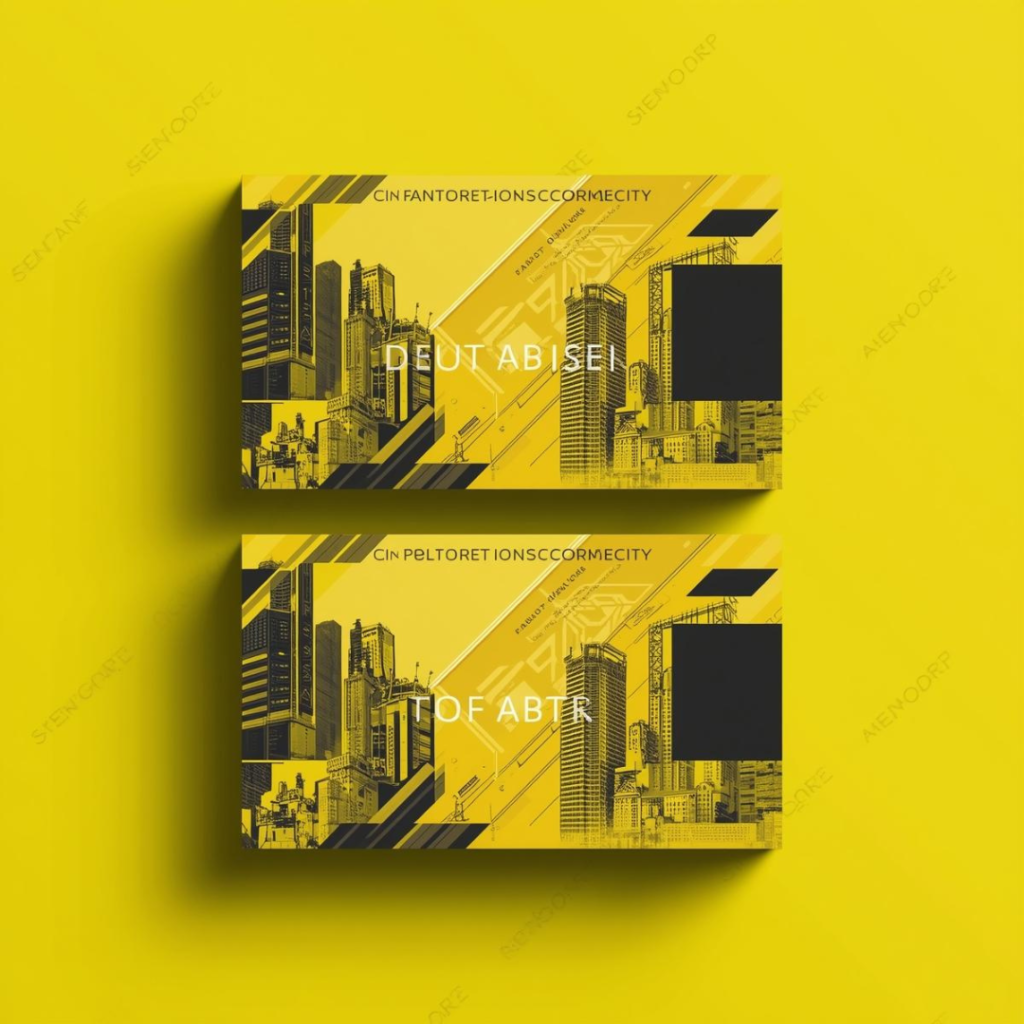 Construction Company Visiting Card