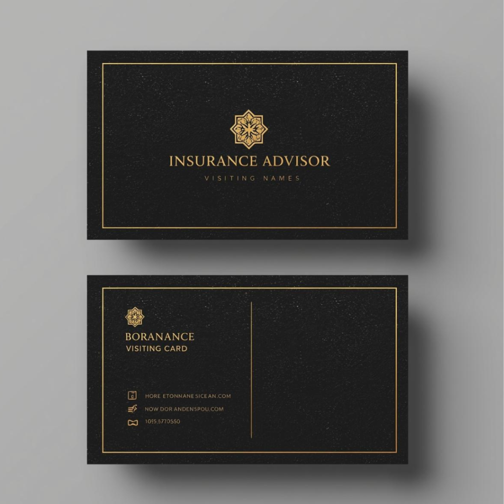 Insurance Advisor Visiting Card
