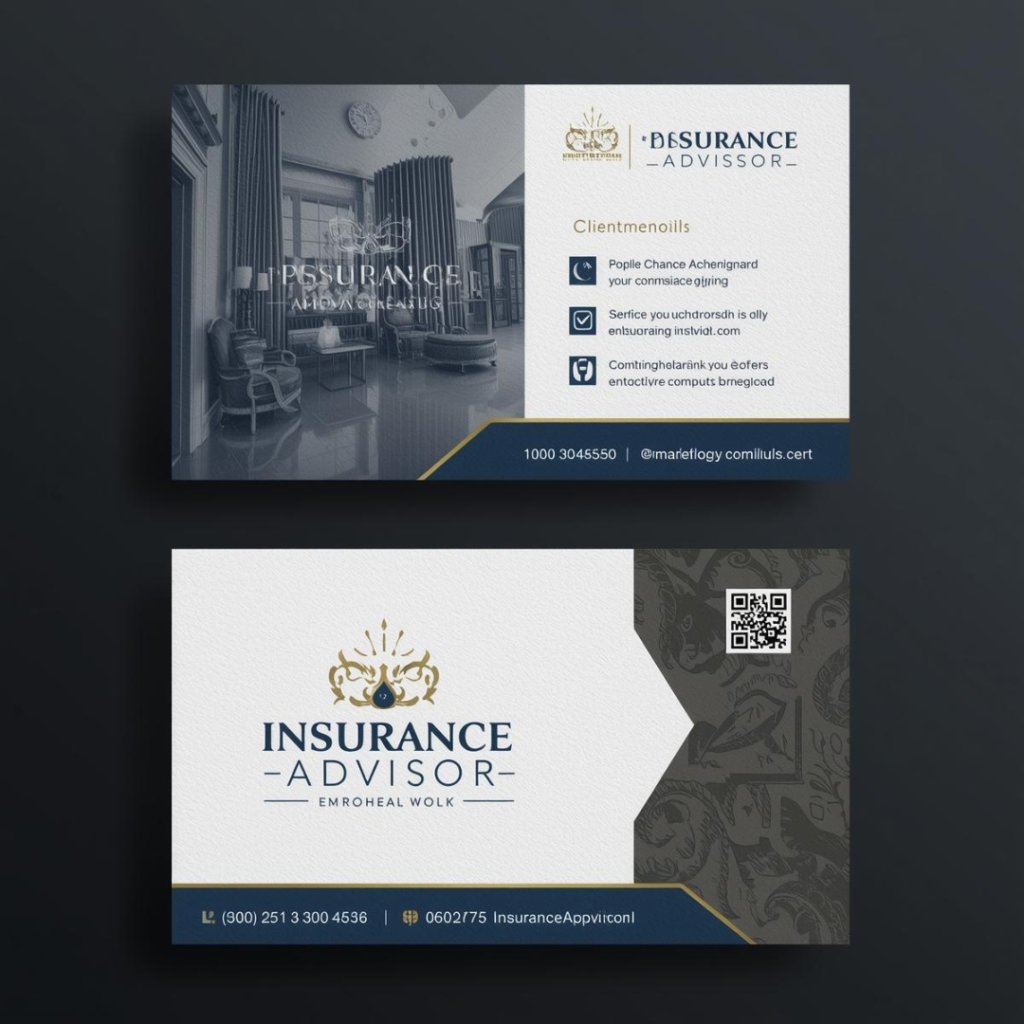 Insurance Advisor Visiting Card 4