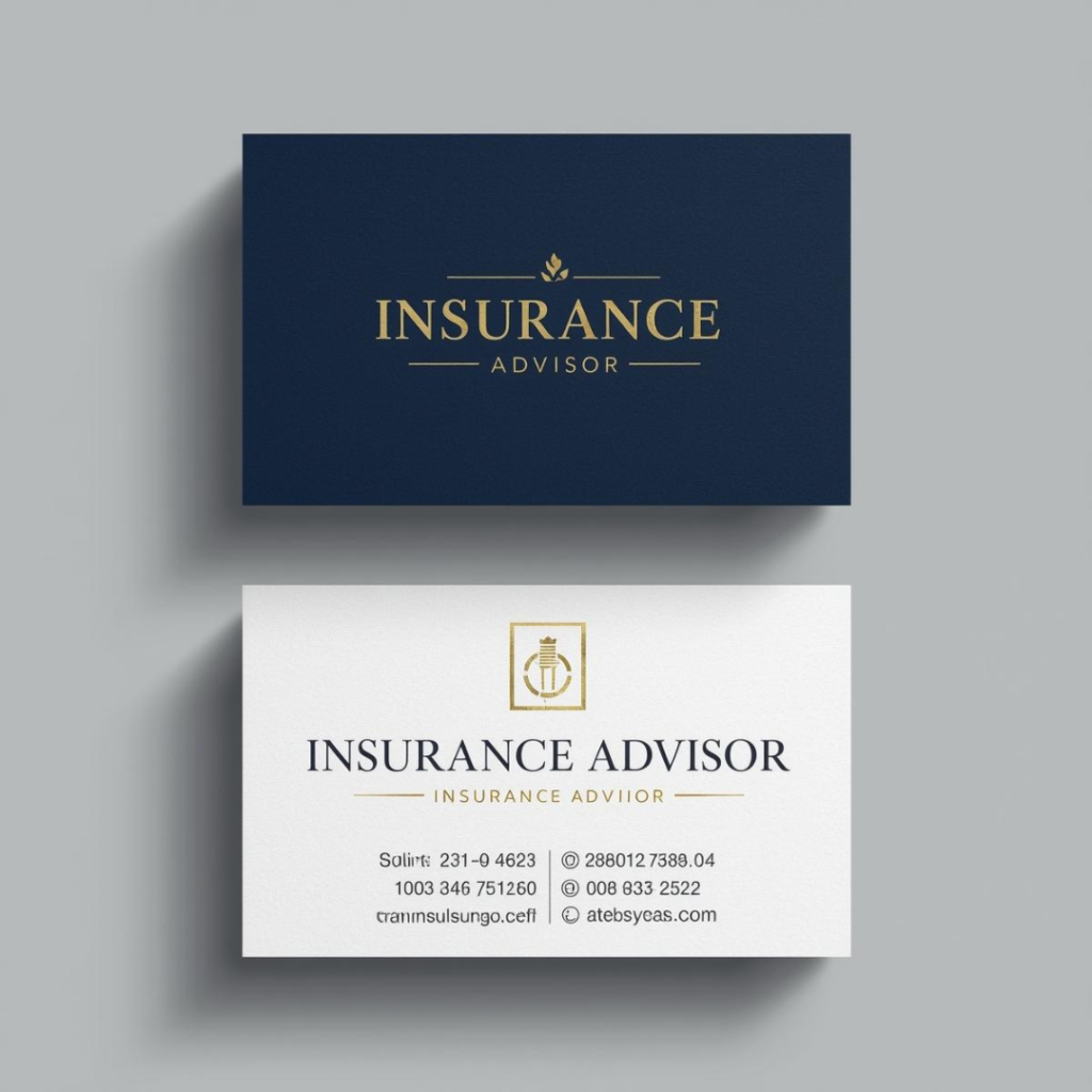 Insurance Advisor Visiting Card