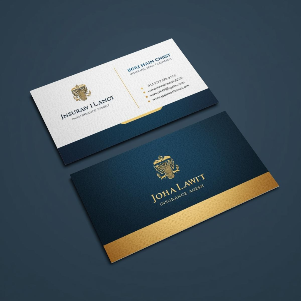 Insurance Agent Visiting Card