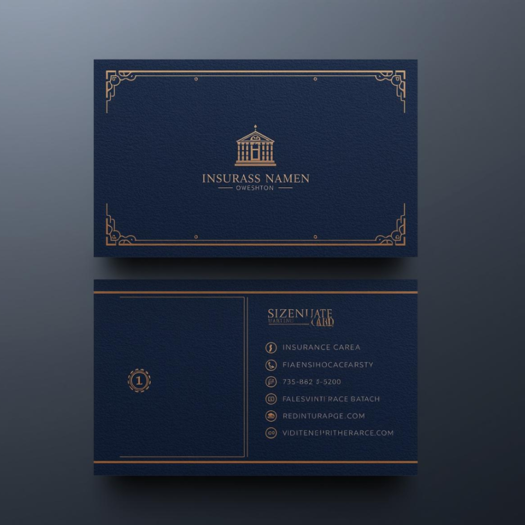 Insurance Agent Visiting Card