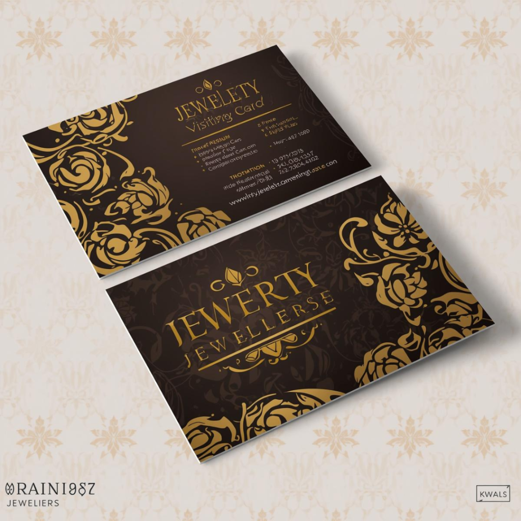 Jewellery Visiting Card Design