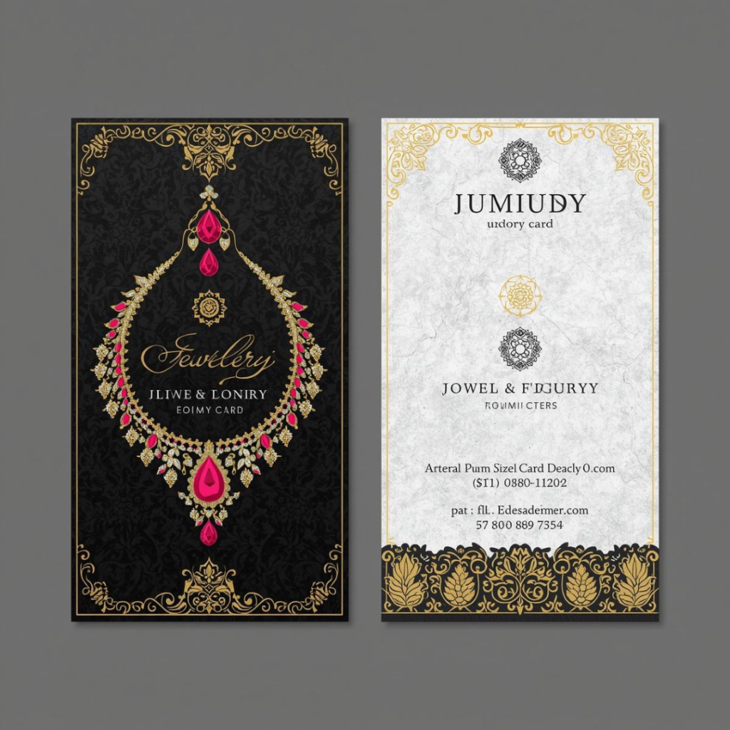 Jewellery Visiting Card Design