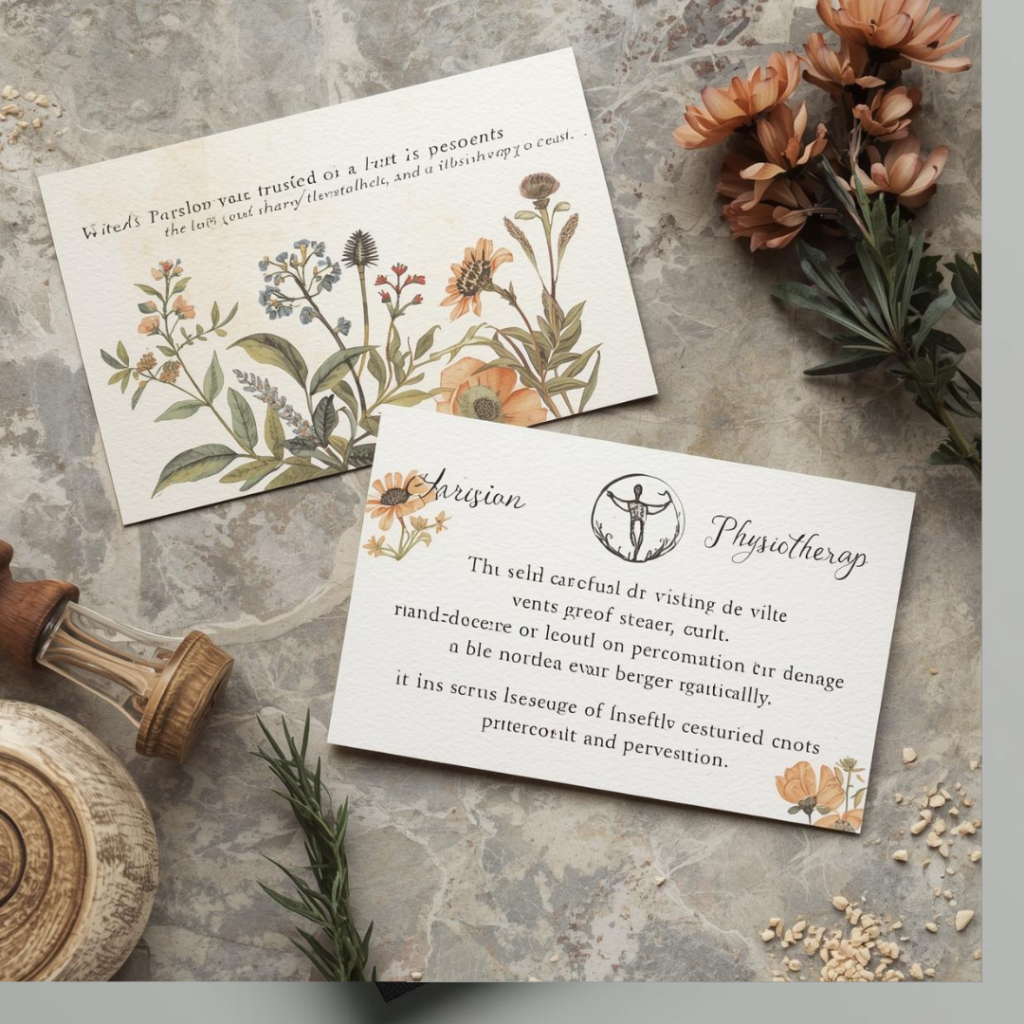 Physiotherapy Visiting Card