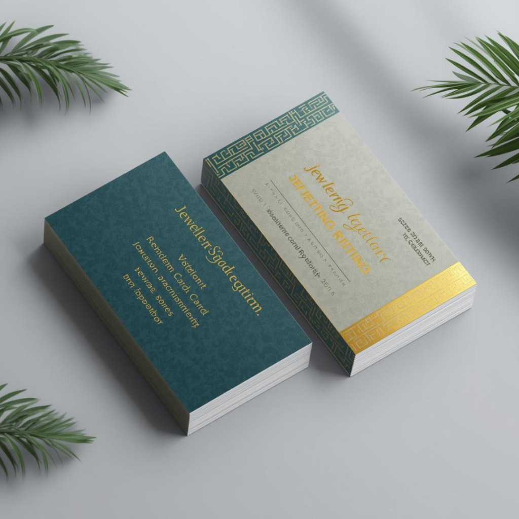 Jewellery Visiting Card Design