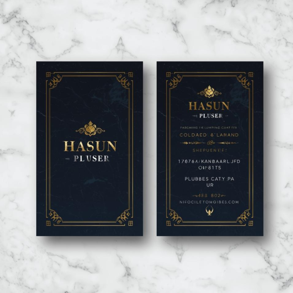 Plumber Visiting Card