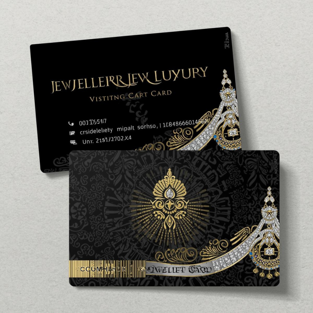 Jewellery Visiting Card Design