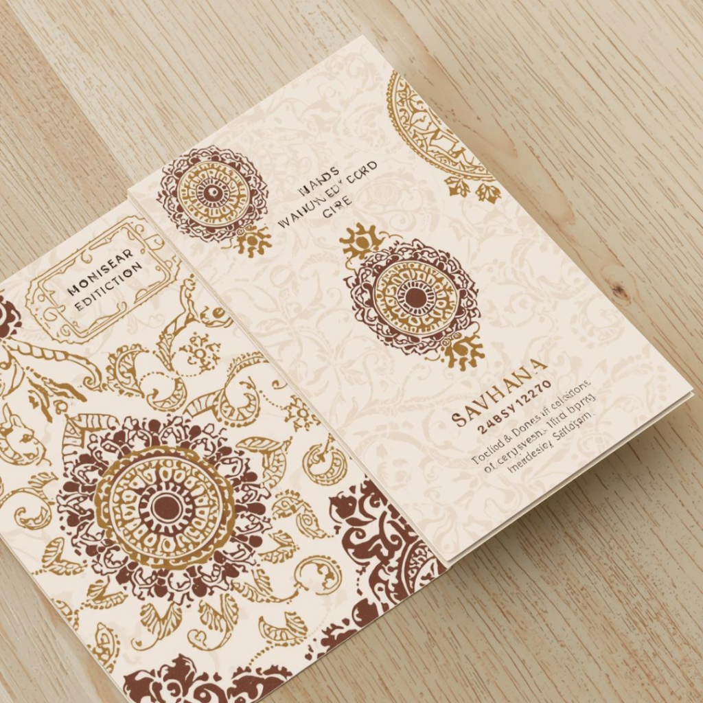 Mehndi Visiting Card
