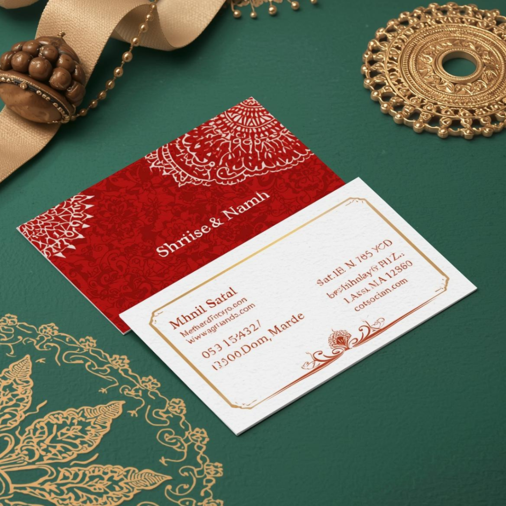 Mehndi Visiting Card