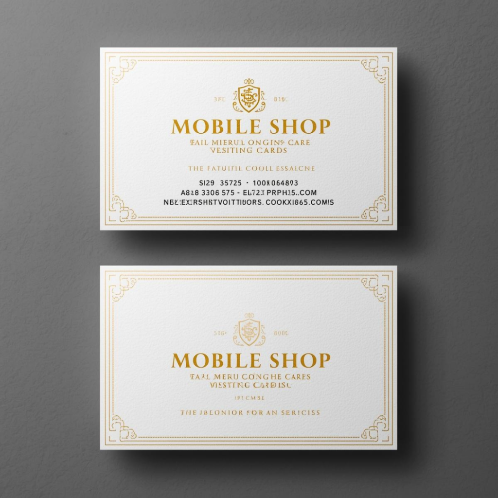 Mobile Shop Visiting Card