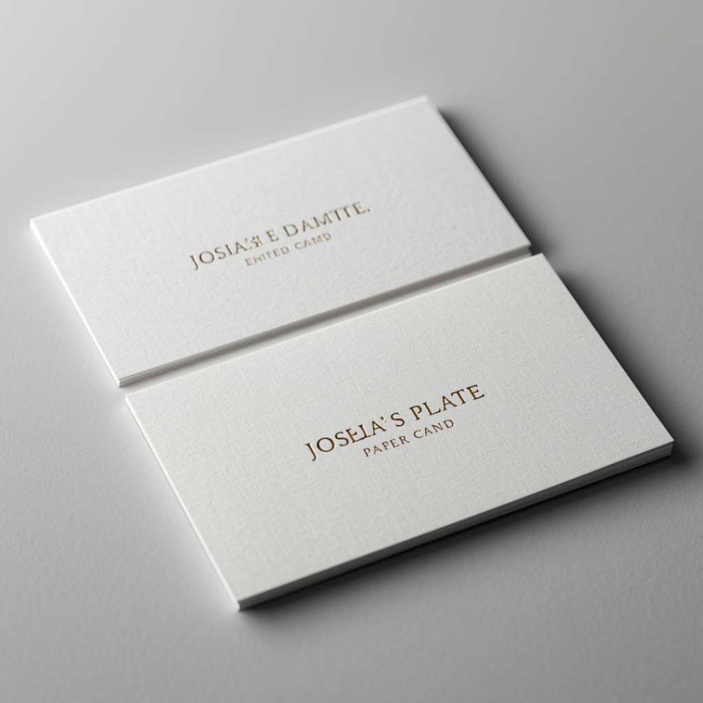 Paper Plate Visiting Card