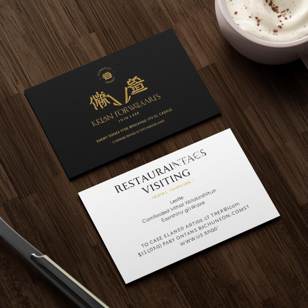 Restaurant Visiting Card