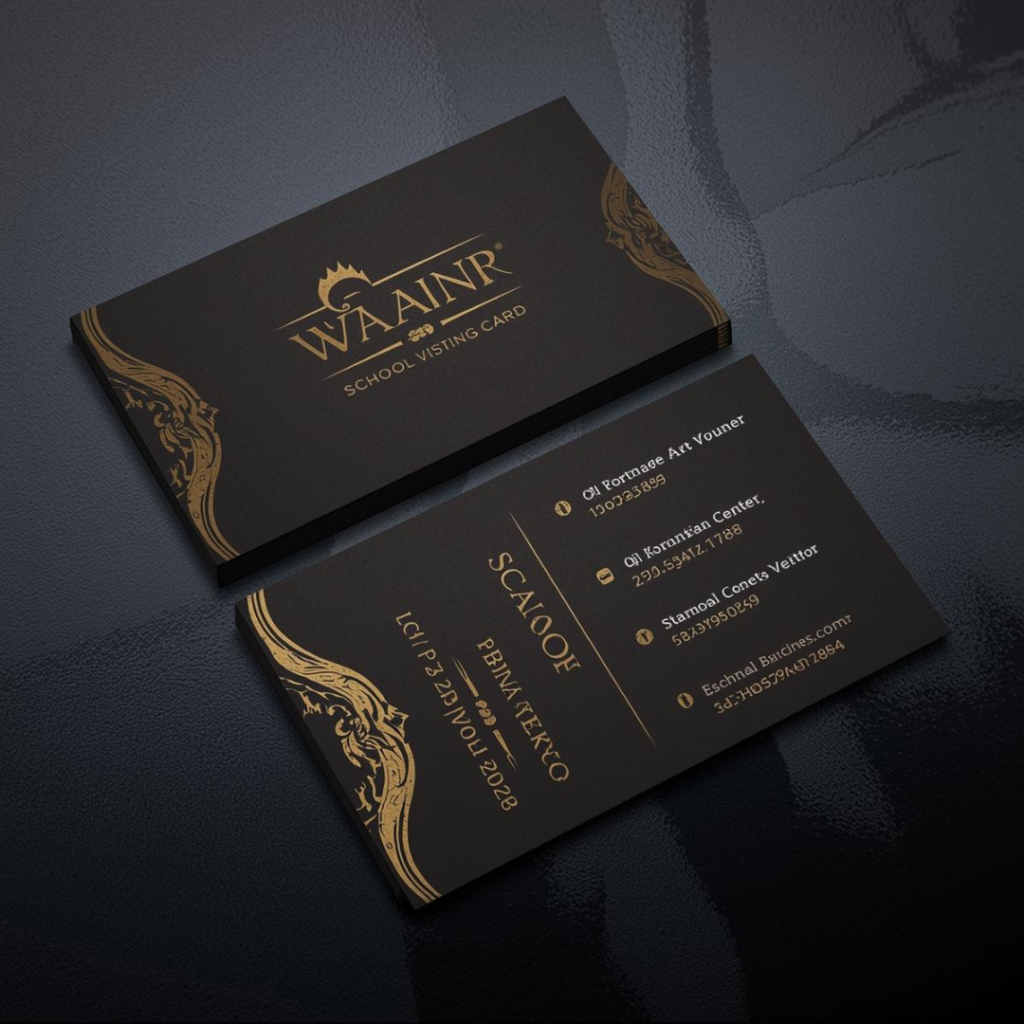 School Visiting Card