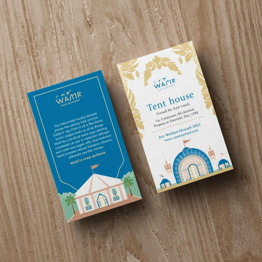 Tent House Visiting Card