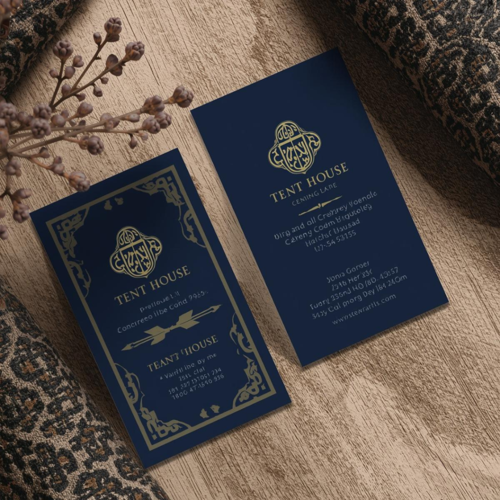 Tent House Visiting Card