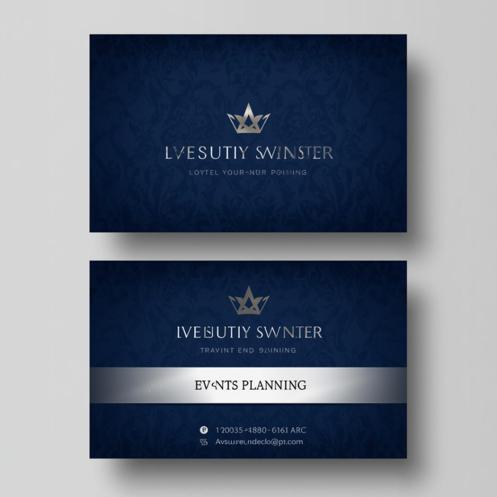 Event Management Visiting Card