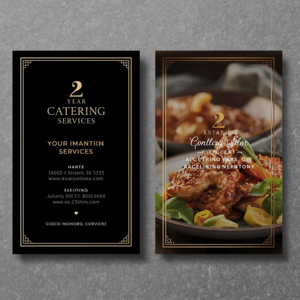 Catering Services Visiting Card