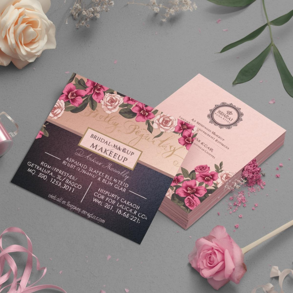Bridal Makeup Visiting Card