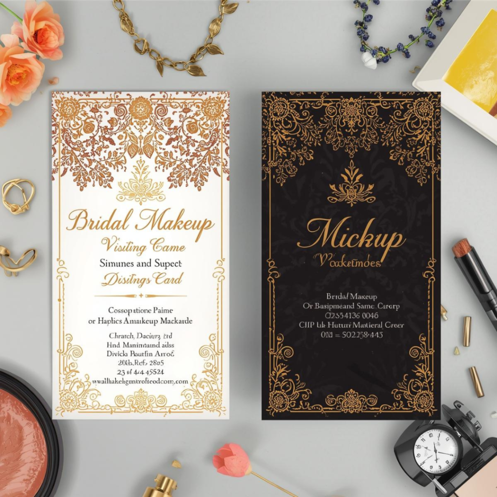 bridal makeup visiting card 2