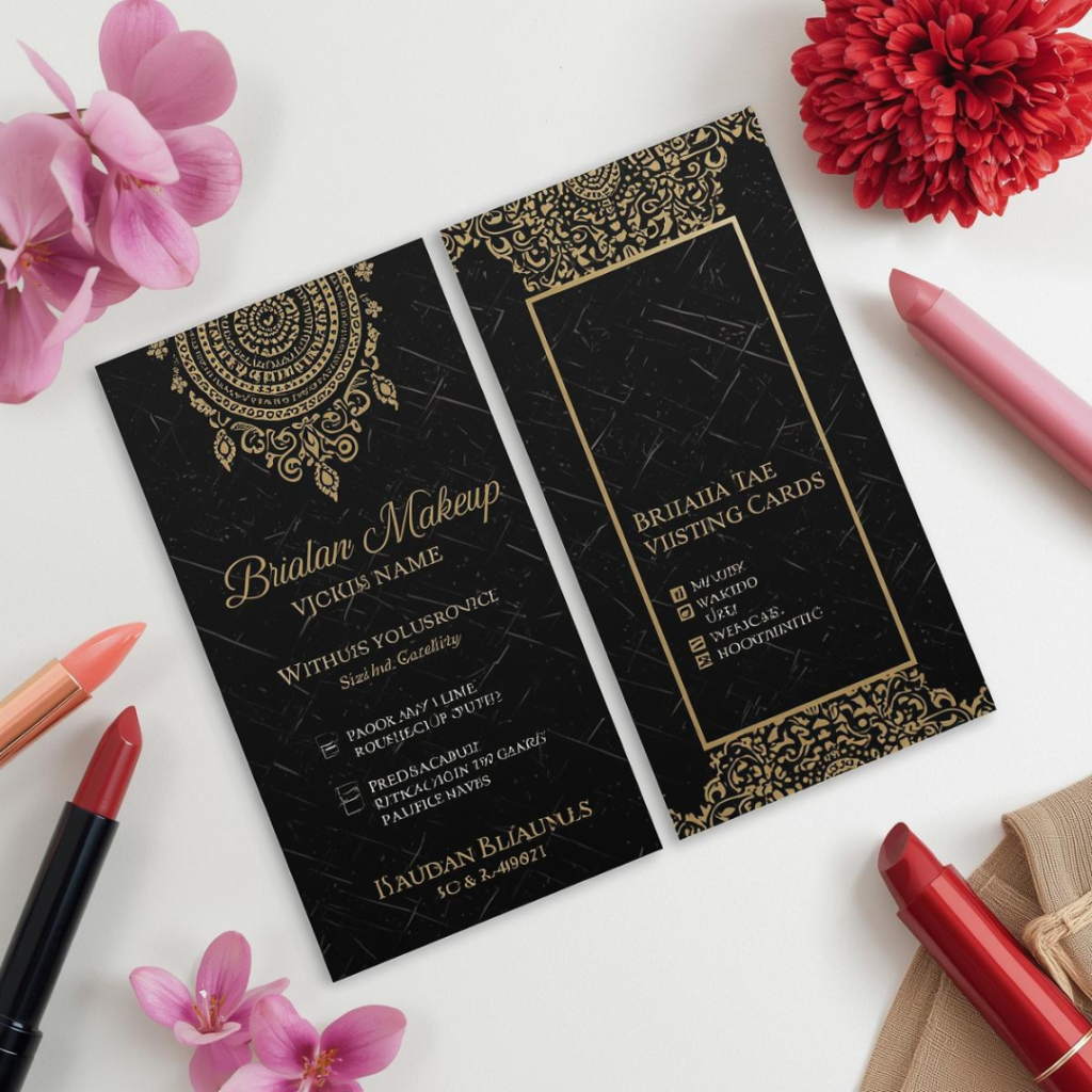 Bridal Makeup Visiting Card