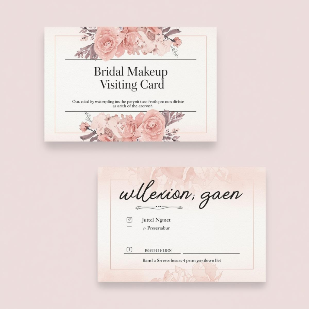 bridal makeup visiting card 5