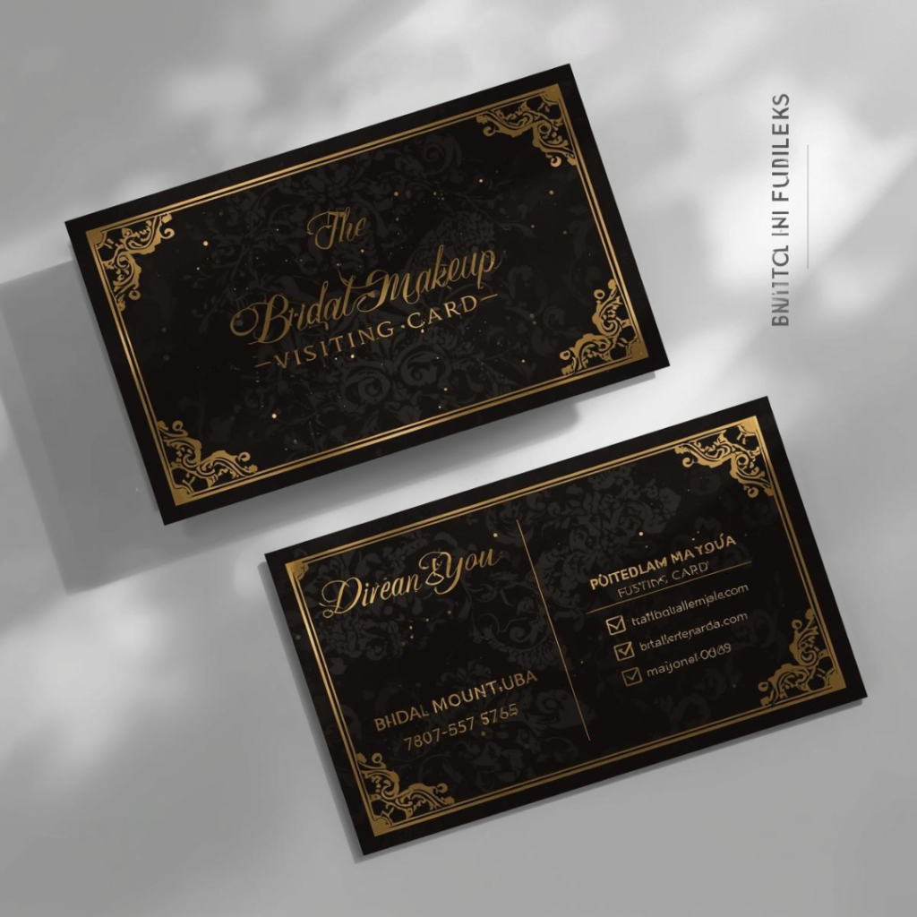 Bridal Makeup Visiting Card