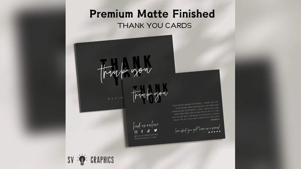 Premium Thank You Cards: Elegant Designs to Impress Recipients